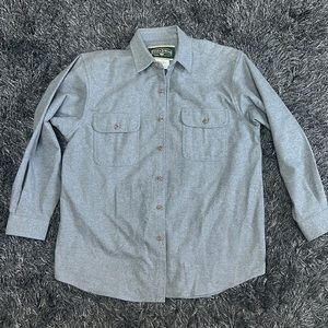 Field & Stream | Thick Grey Flannel Shacket | Size L